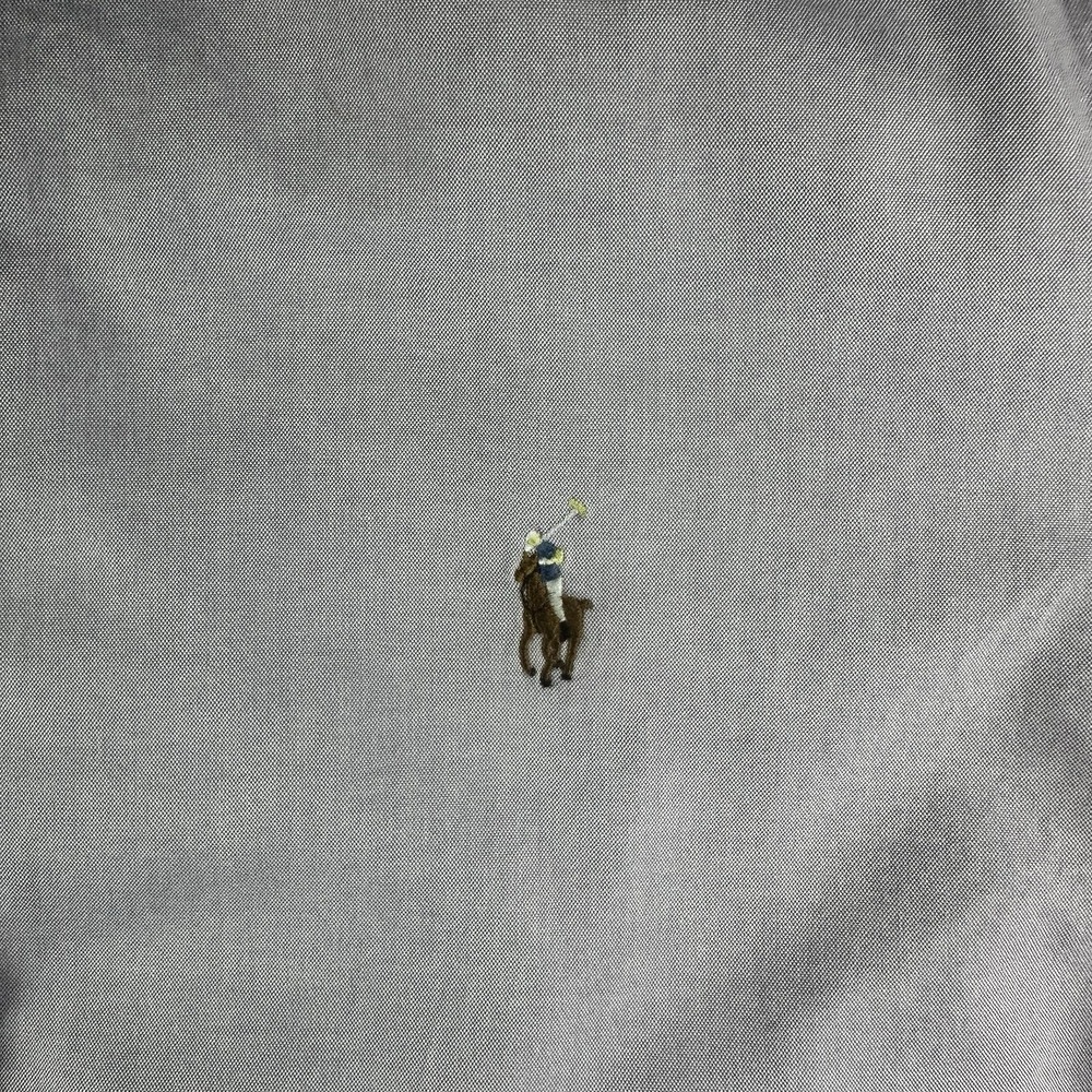 Polo Ralph Lauren Oxford Button Down 17 36/37 Purple Long Sleeve Flesh Pony - Picture 4 of 7